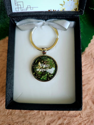 Higgy magadba! kulcstartó ballagási/diplomaosztó ajándék