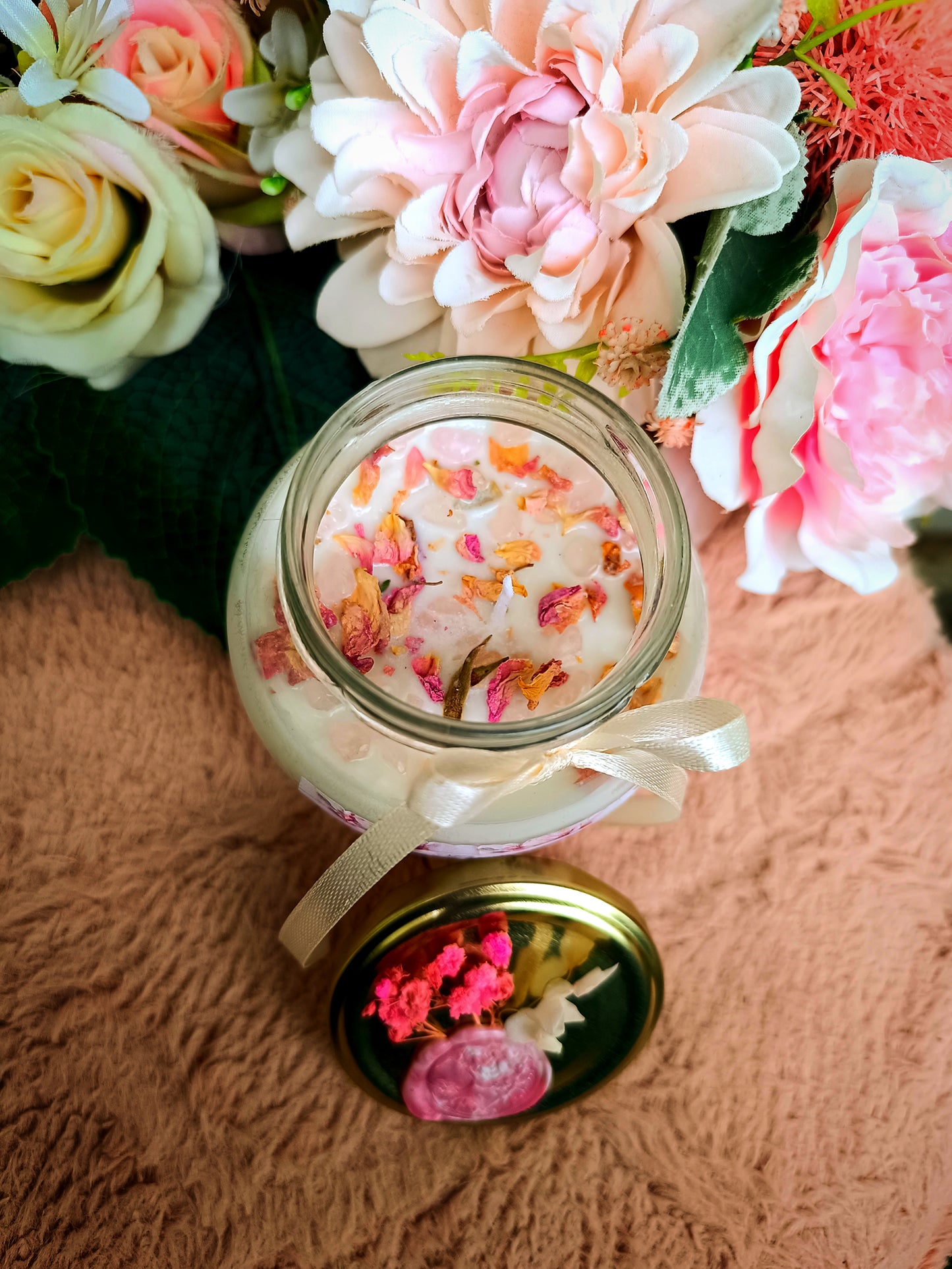 Tubarózsa szeretet ásvány szójagyertya