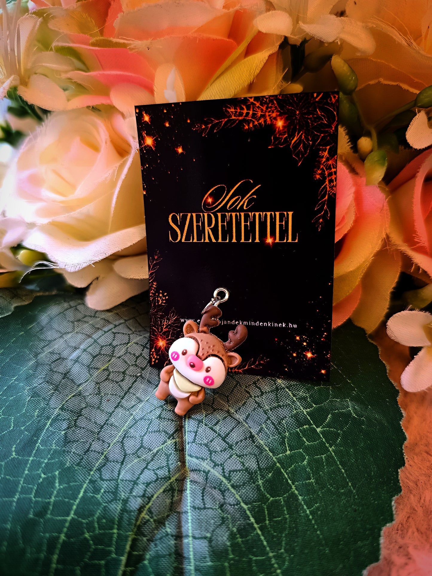 Karácsonyi rénszarvas ajándék