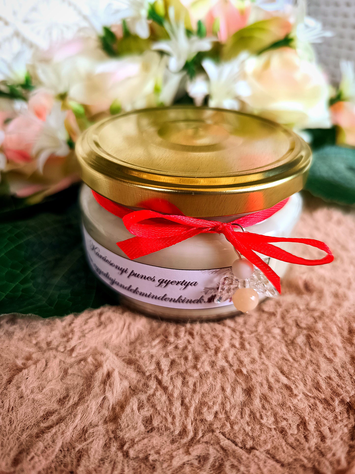 Karácsonyi puncs illatú gyertya