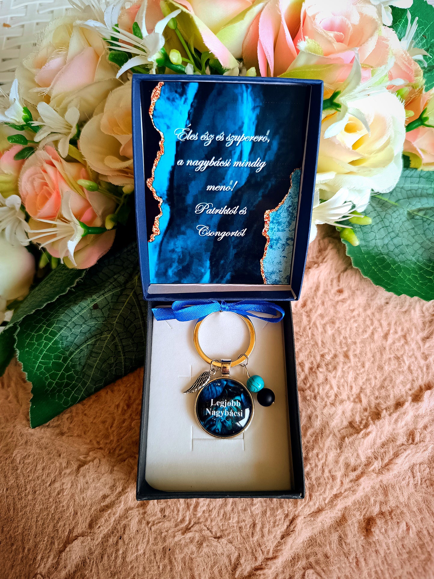 A legjobb nagybácsinak ajándék kulcstartó