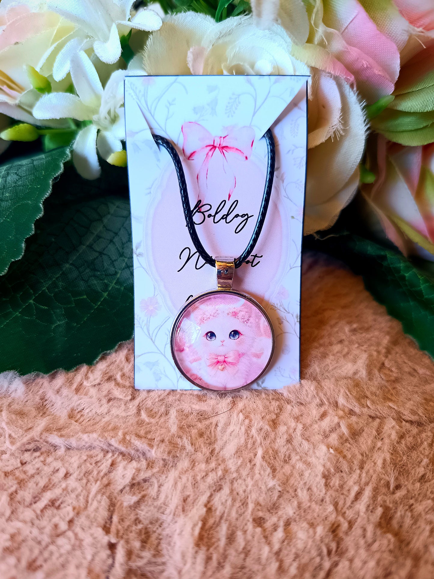 Ajándék kislányoknak nőnapra nyaklánc cicás