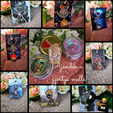 Ajándékkal Harry Potter minden illatú gyertya