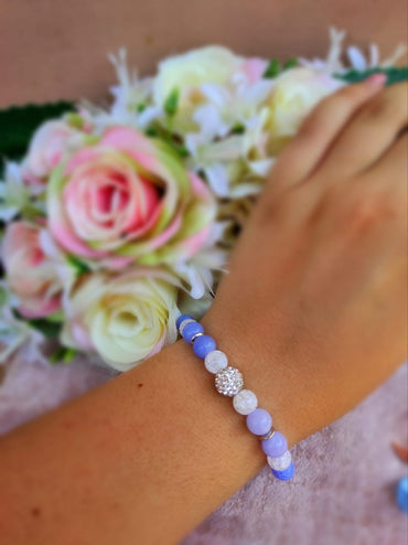 Boldogság ásvány karkötő