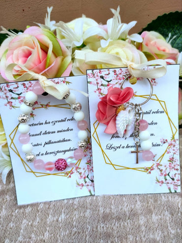 Keresztszülő felkérő szeretet karkötő