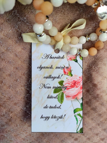 Barátság karkötő nude