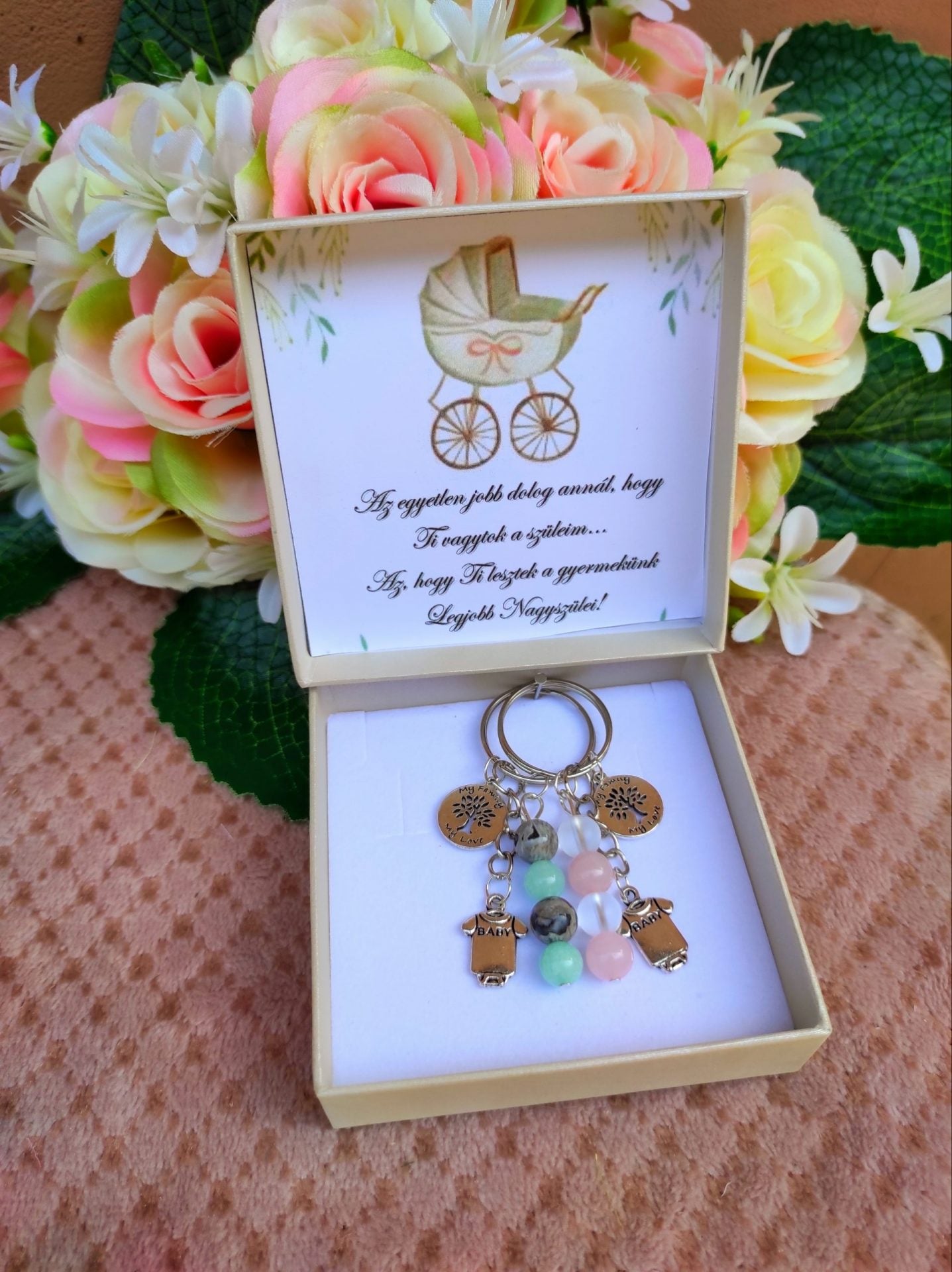 Baba bejelentő nagyszülők lesztek ajándék