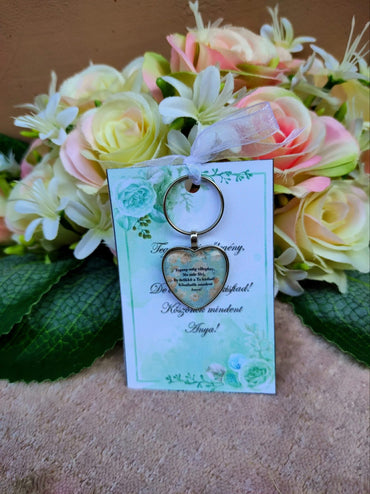 Örömanya ajándék kulcstartó kék