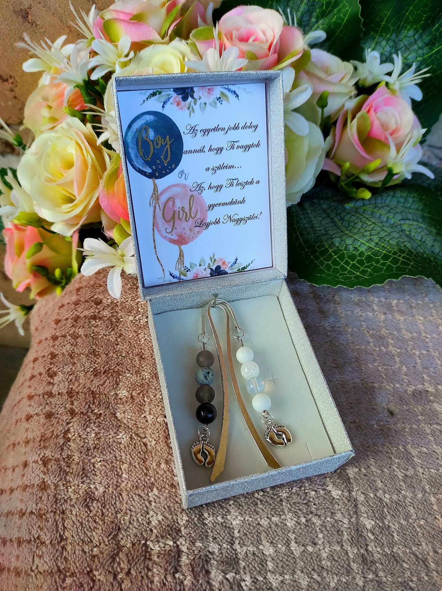 Bababejelentő nagyszülők lesztek könyvjelző