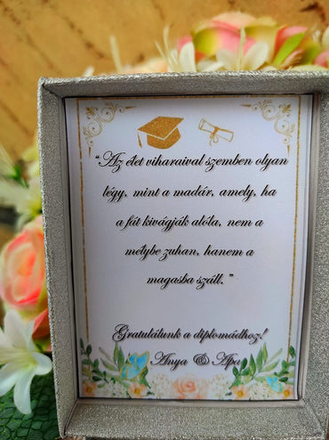 Diplomaosztóra ajándék türkiz karkötő