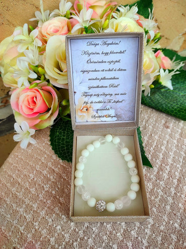 Achát örömanya karkötő