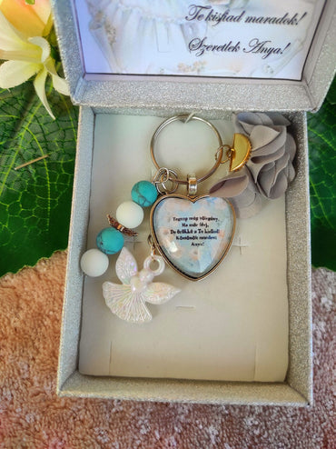 Ajándék örömanya kék szív