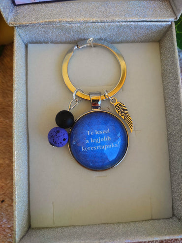 Legjobb keresztapa leszel kulcstartó