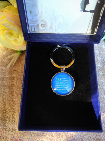 Ajándék örömapának esküvőre kulcstartó