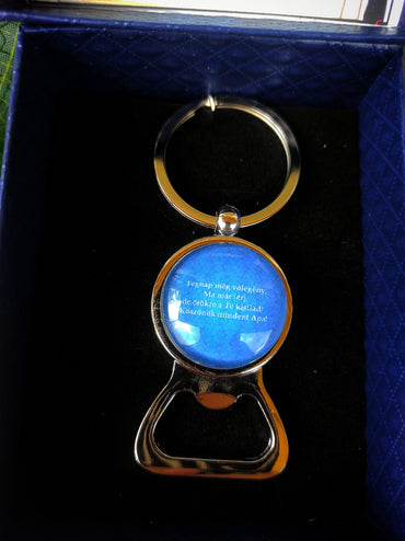 Ajándék örömapa sörnyitós kulcstartó