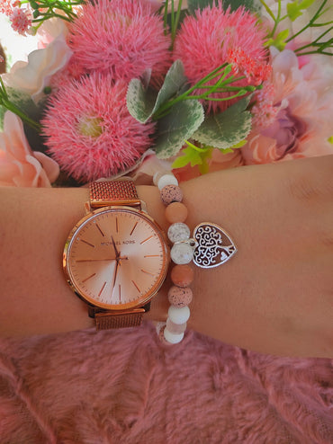 Ballagási életfás nude ajándék karkötő