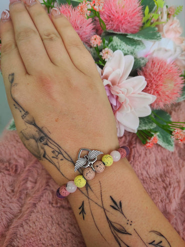 Angyalos szív karkötő anya