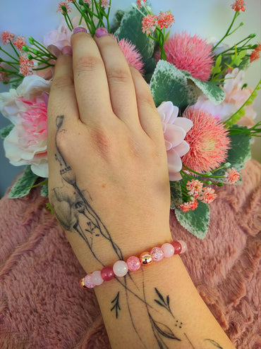 Szülőköszöntő ajándék rózsakvarc