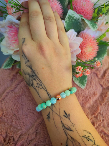 Anyának esküvőre felépülés karkötője türkiz