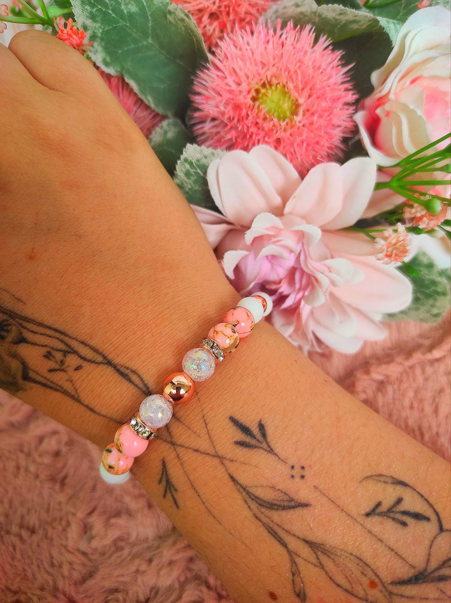 Jade rose gold karkötő