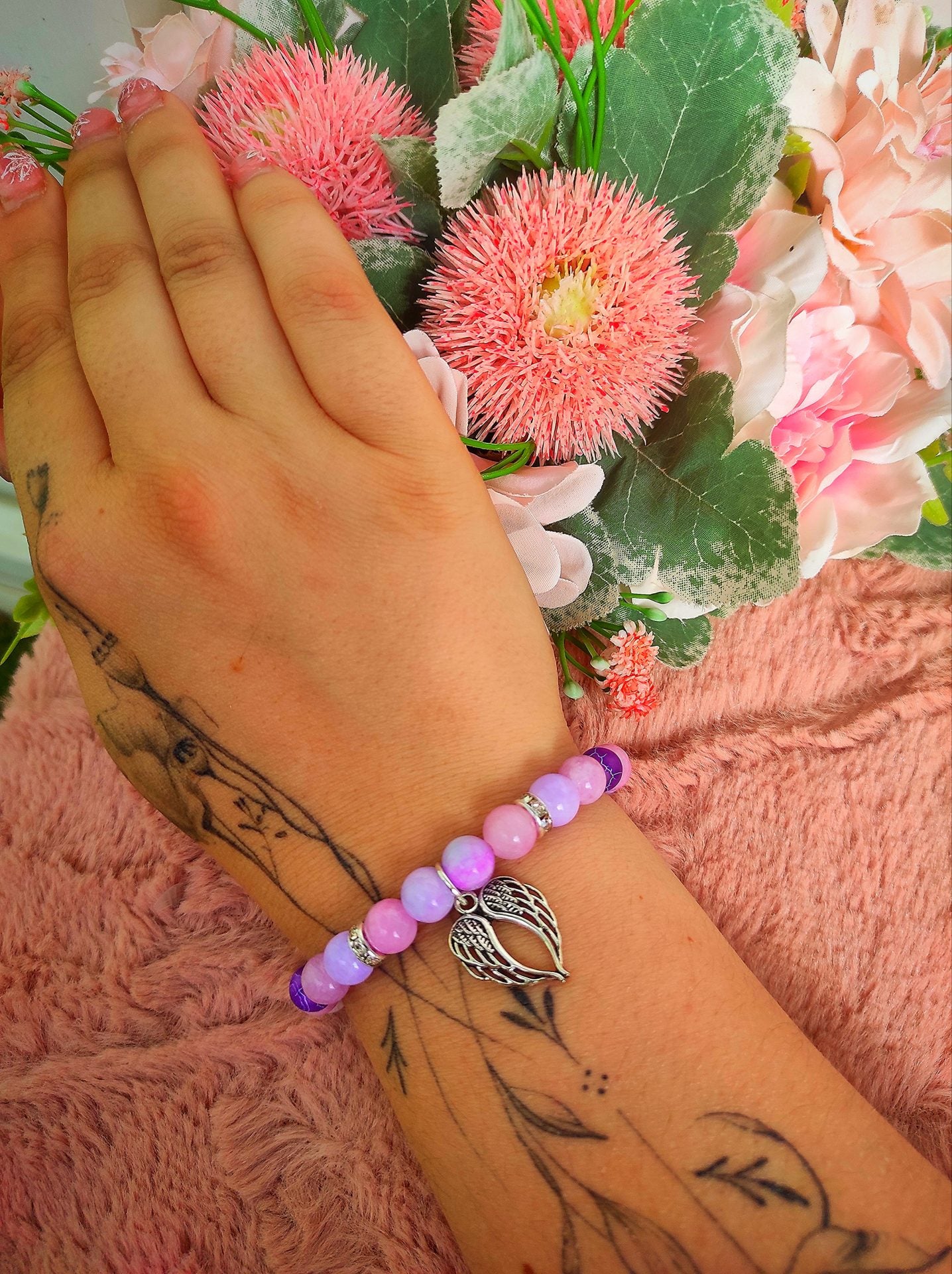 Angyalos ajándék pedagógusnak karkötő dobozos