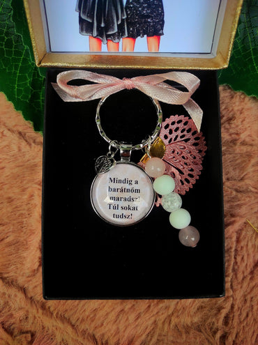 Barátság kulcstartó választható grafikával