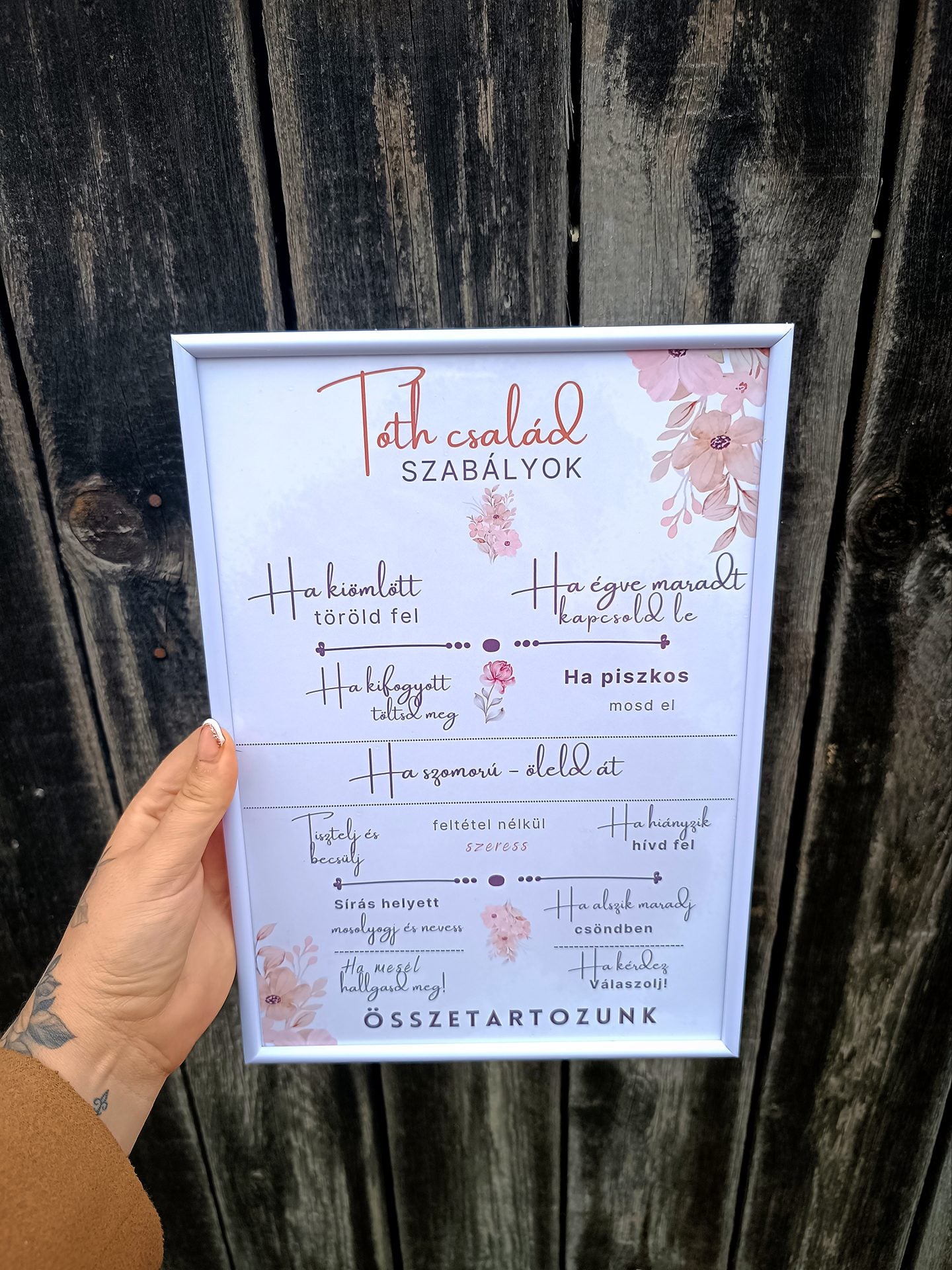 Egyedi házi áldás - családi szabályok