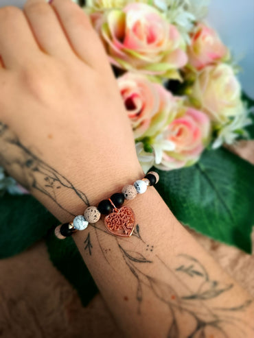 Ajándék anyának életfa medálos karkötő