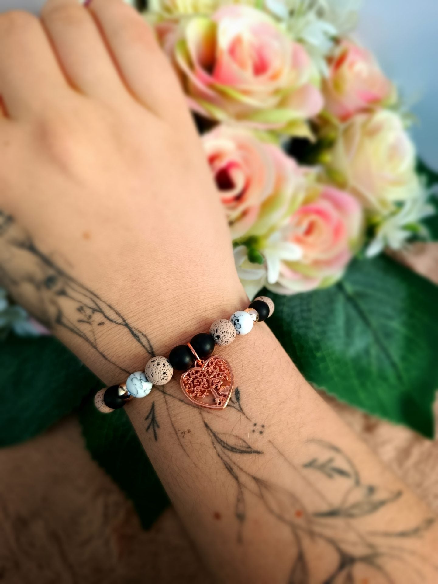 Ajándék keresztanya életfa karkötő