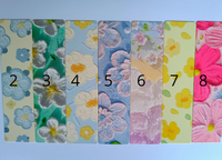 Nőnapi ajándék virágos könyvjelző III