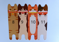 Nőnapi ajándék cicás könyvjelző