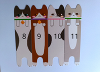 Nőnapi ajándék cicás könyvjelző II