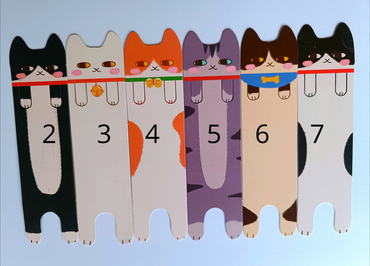 Nőnapi ajándék cicás könyvjelző II