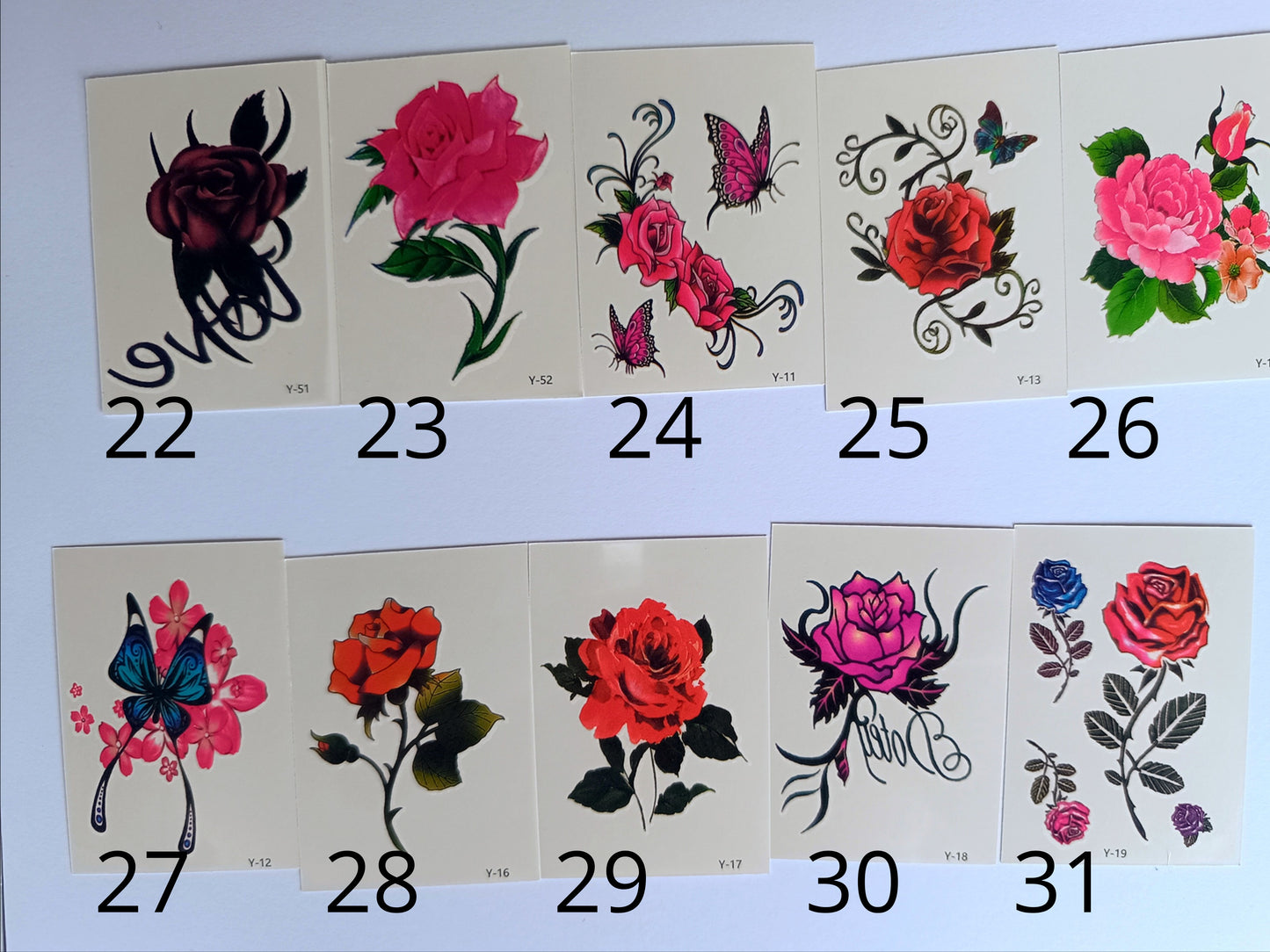 Nőnapi ajándék gyerek tetoválás köszöntővel virágos