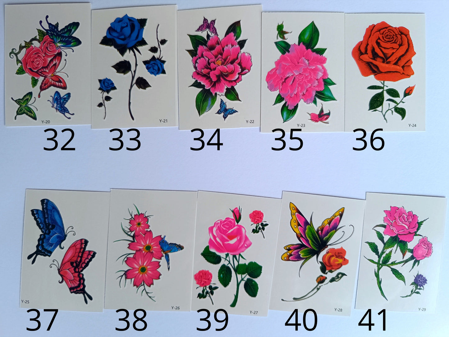 Nőnapi ajándék gyerek tetoválás köszöntővel virágos