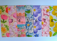 Nőnapi ajándék virágos könyvjelző