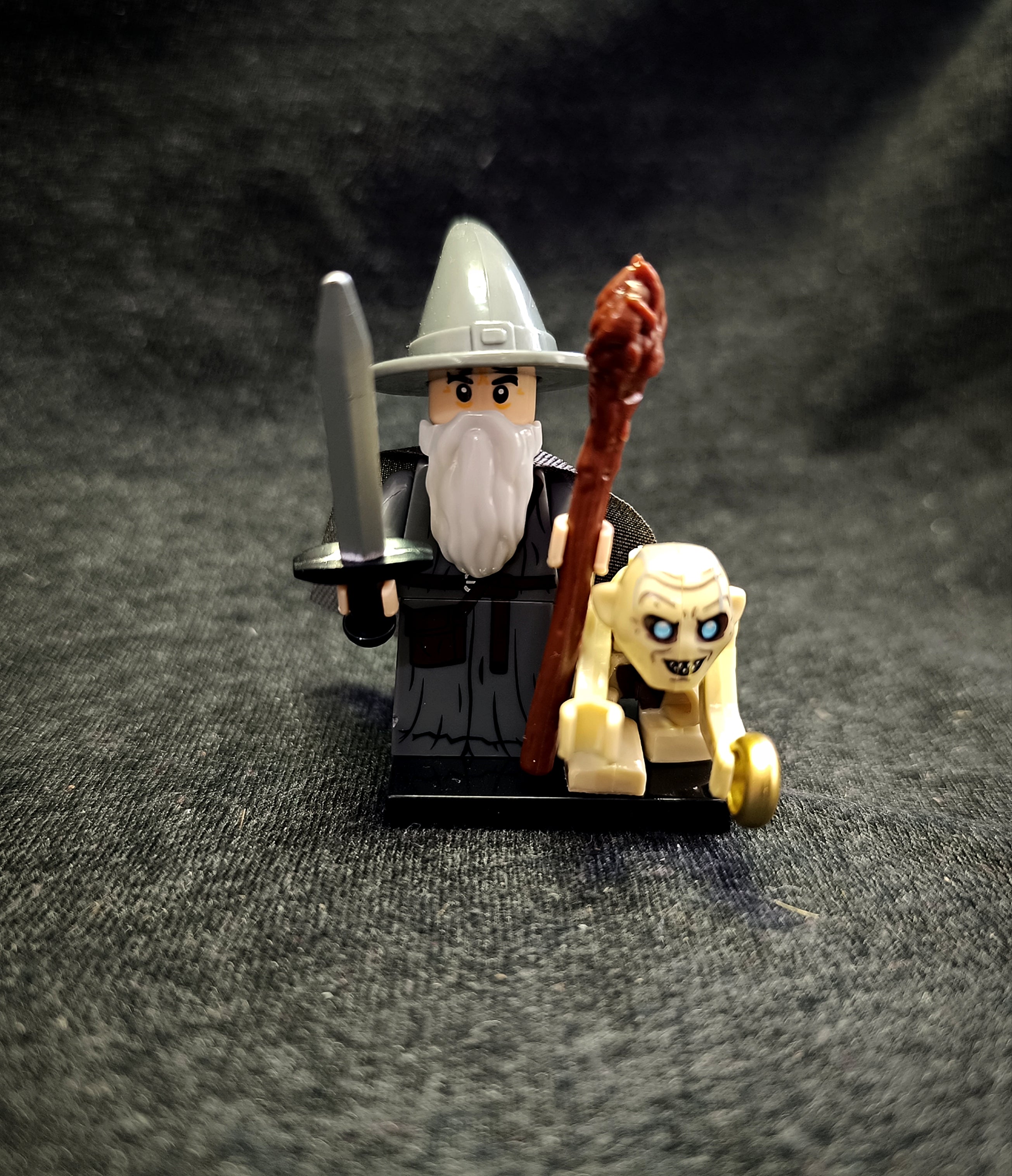 Gyűrűk ura Szürke Gandalf Gollam figurával