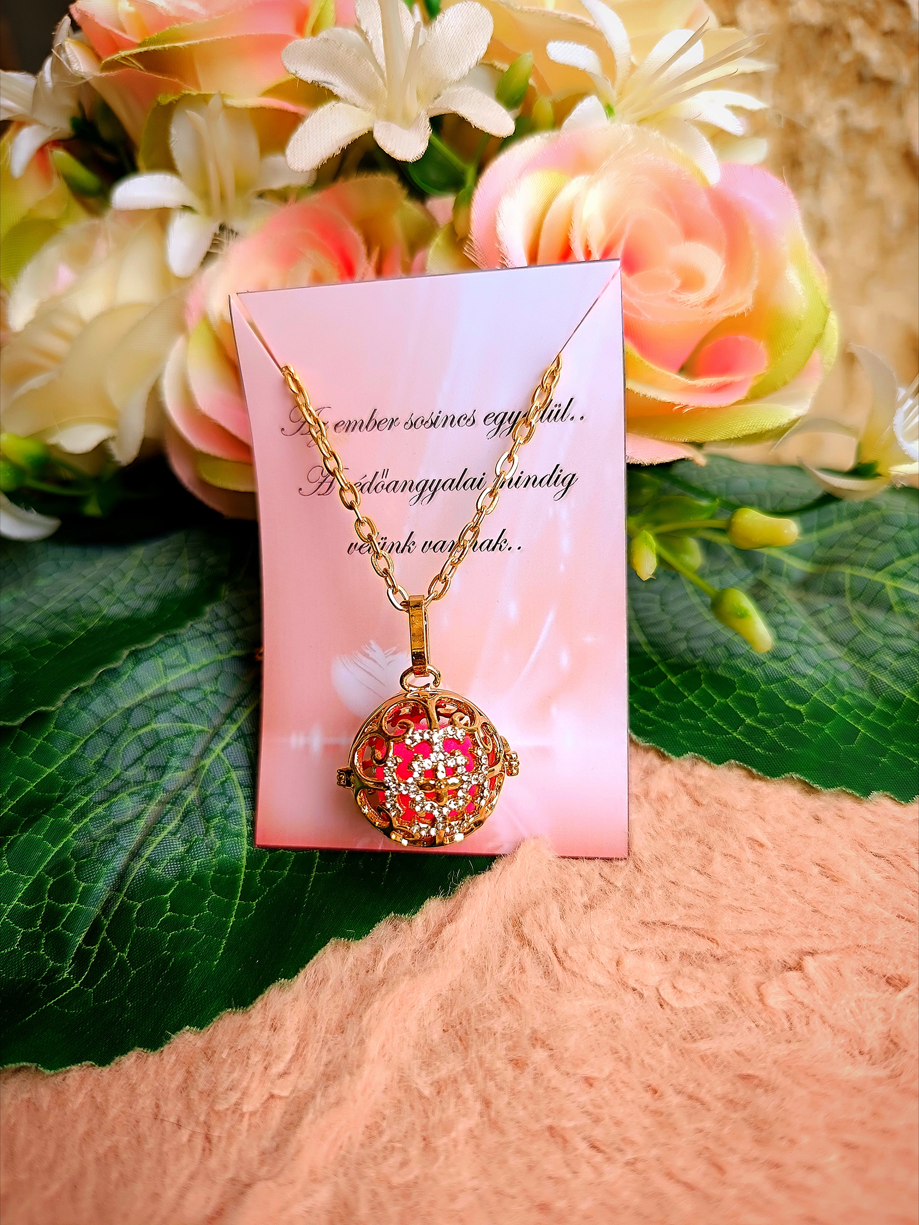 Angyalhívó rose gold pink