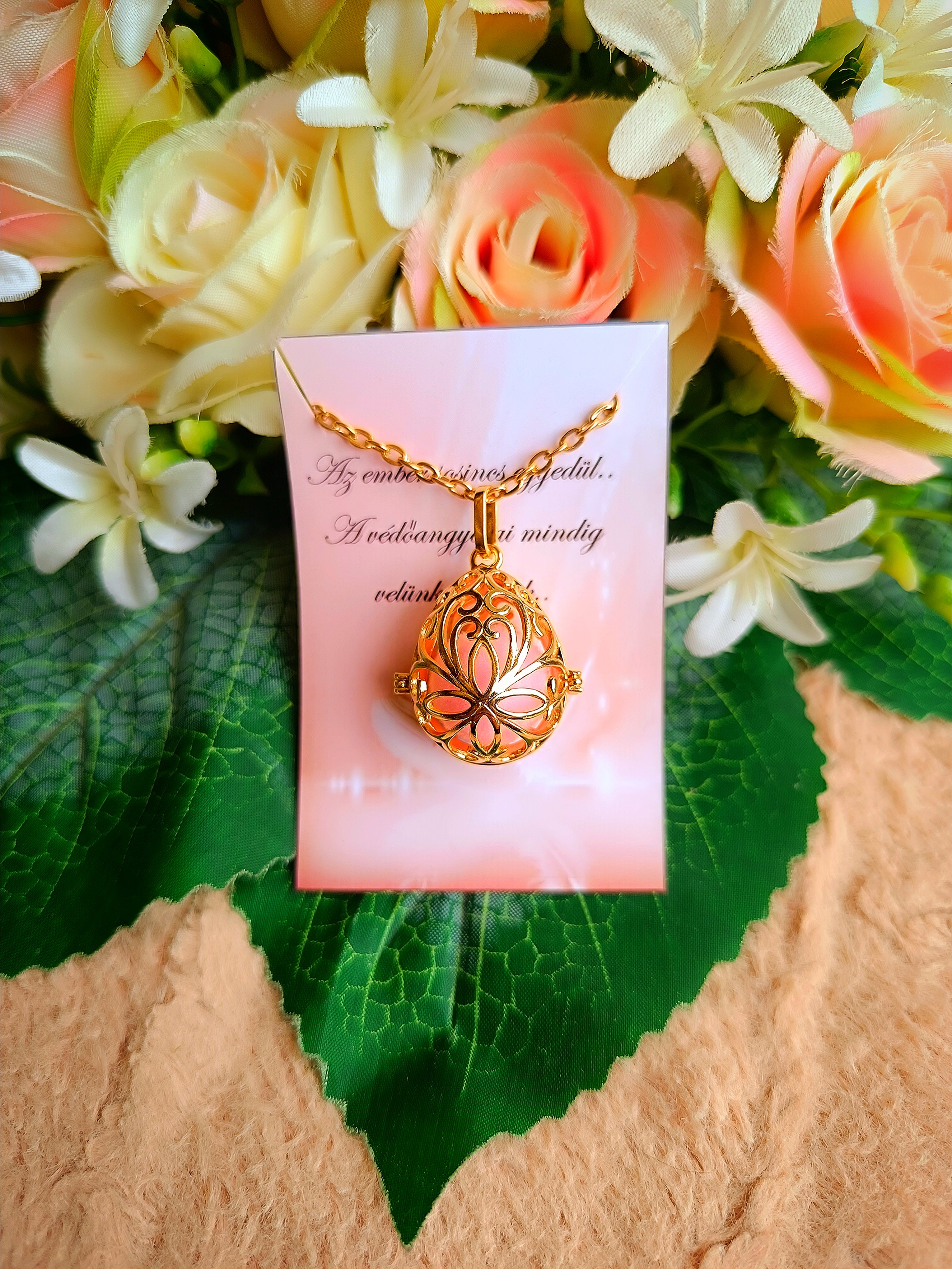 Angyalhívó rose gold rózsaszín