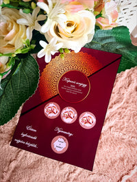 Tanúfelkérő kaparós sorsjegy bordó