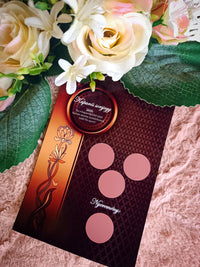 Keresztanya felkérő kaparós sorsjegy barna rose