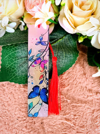 Nőnapi ajándék pillangós könyvjelző