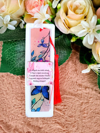 Nőnapi ajándék pillangós könyvjelző
