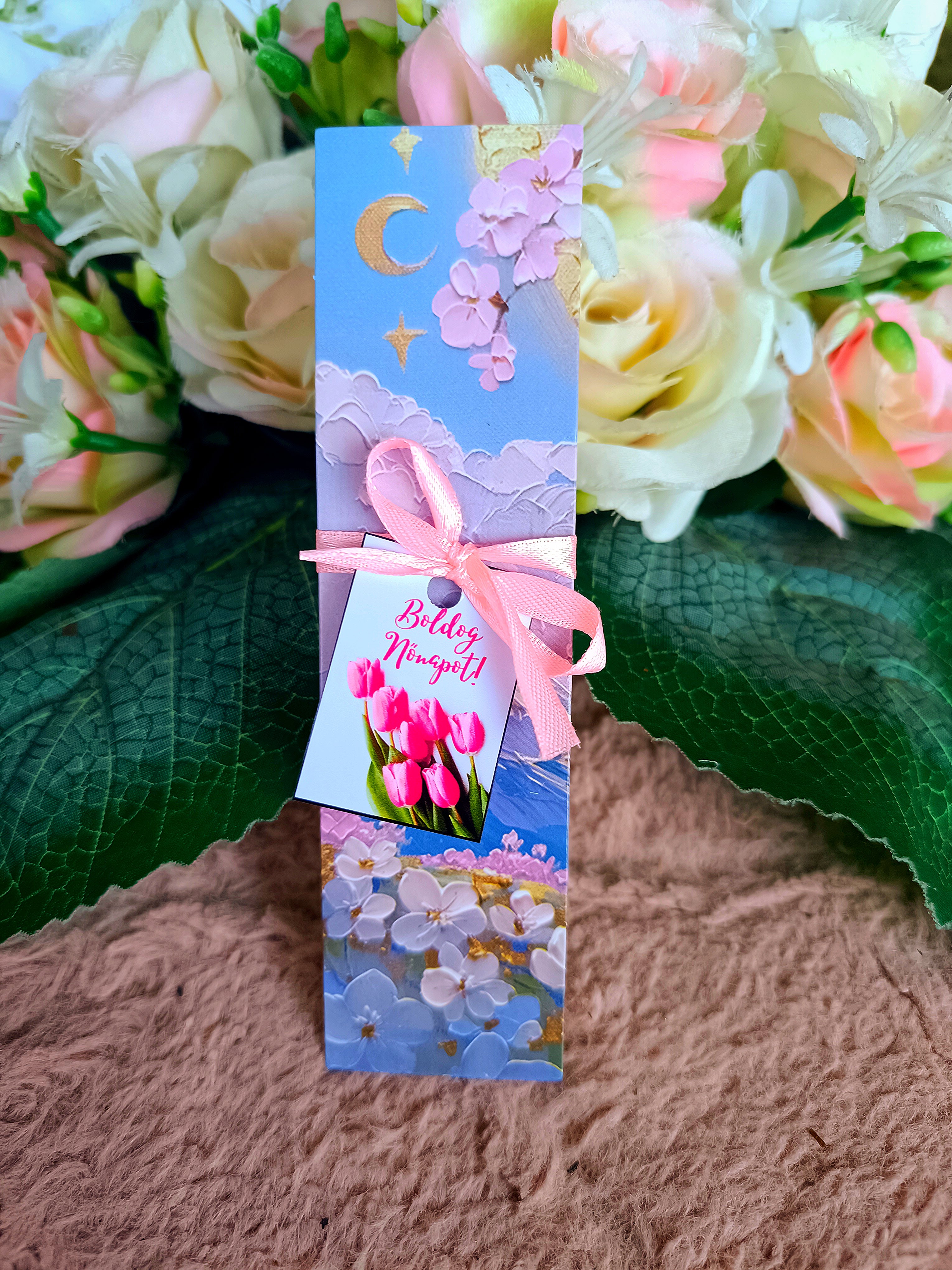 Nőnapi ajándék könyvjelző III