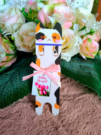 Nőnapi ajándék cicás könyvjelző III