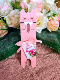 Nőnapi ajándék cicás könyvjelző