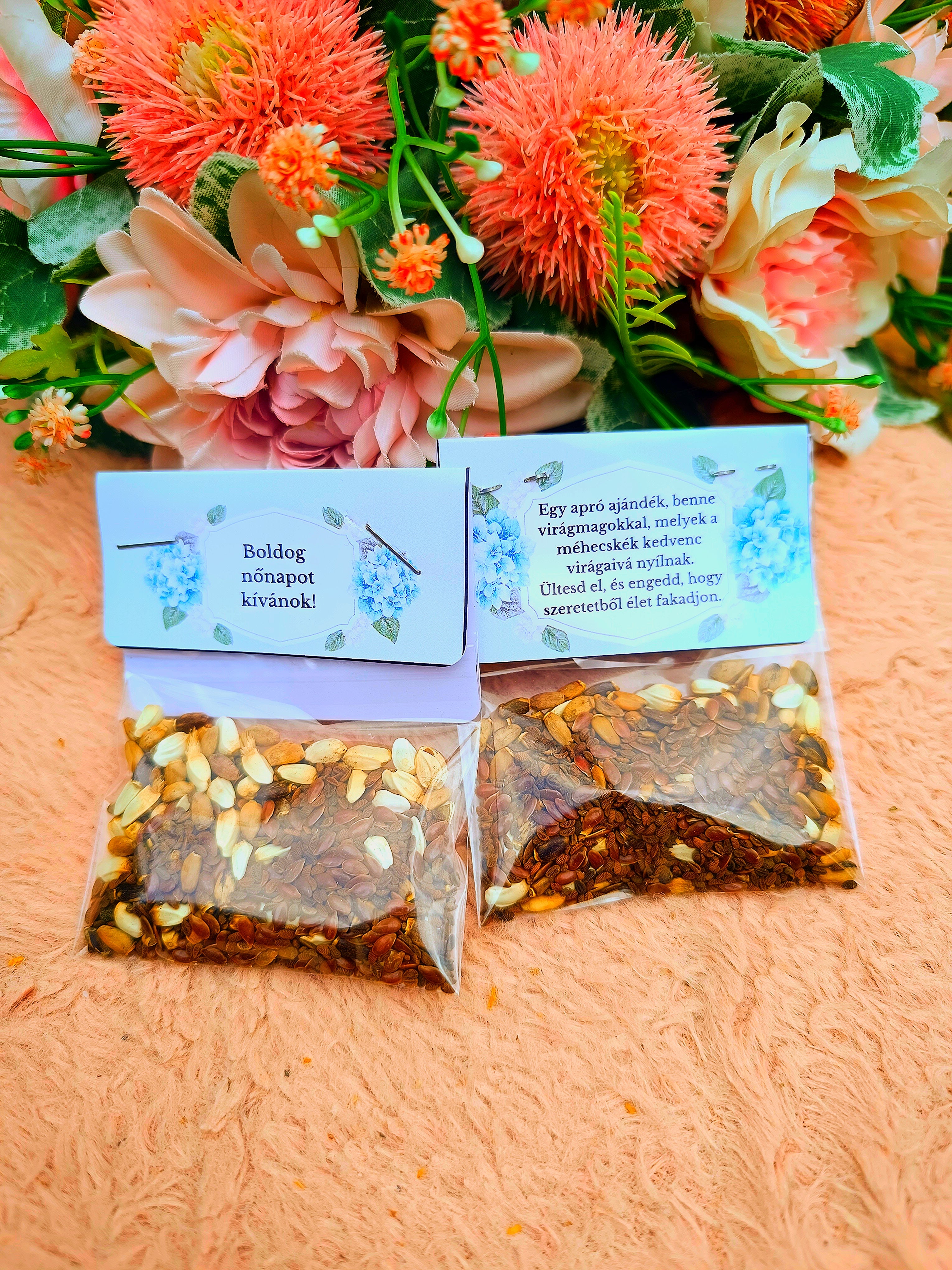 Ajándék Nőnapra virágmag keverék kék