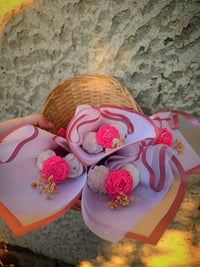 Ajándék virág viasz csokor Nőnapra, anyák napjára, ballagásra