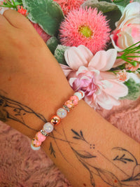 Ajándék pedagógus jade rose gold karkötő